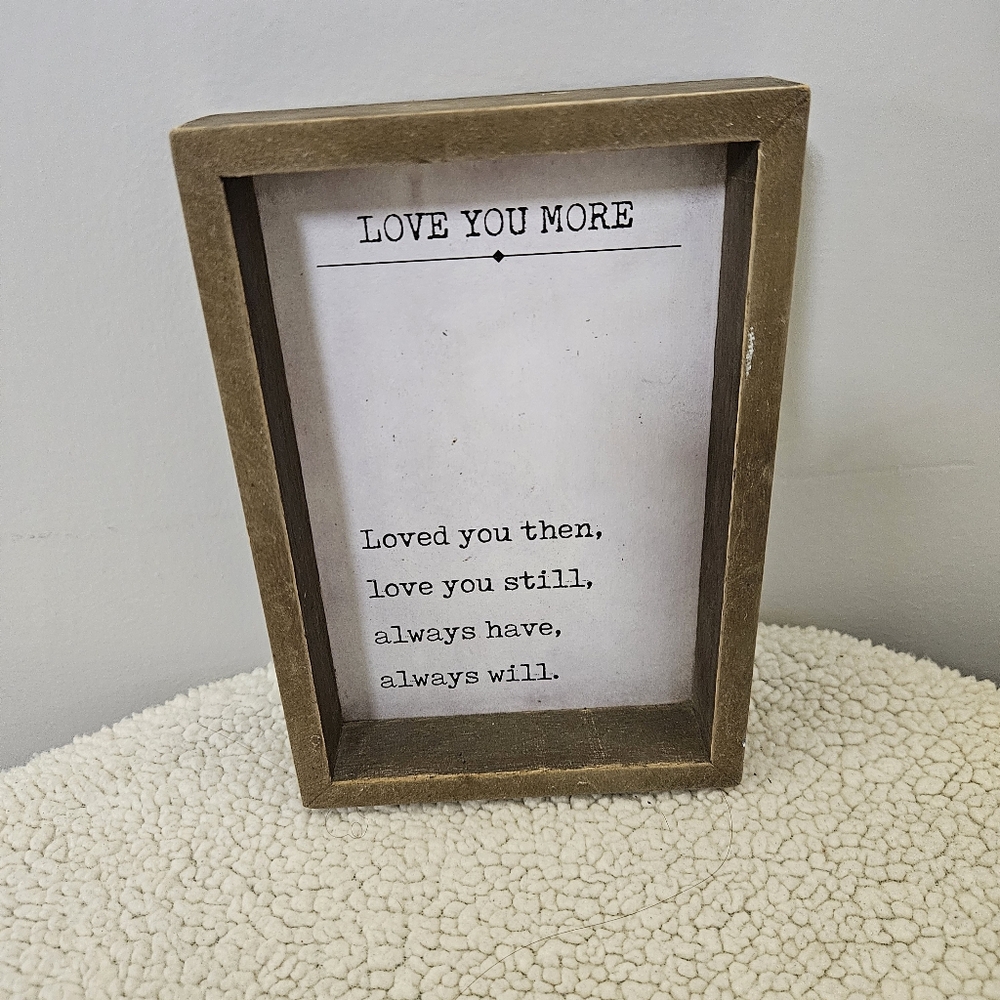 Brown Wooden Love Quote Frame - Picture 4 of 8